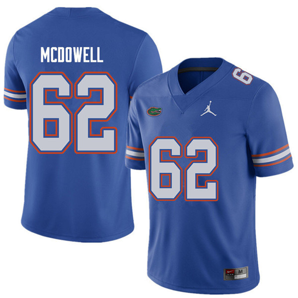 Jordan Brand Men #62 Griffin McDowell Florida Gators College Football Jerseys Sale-Royal